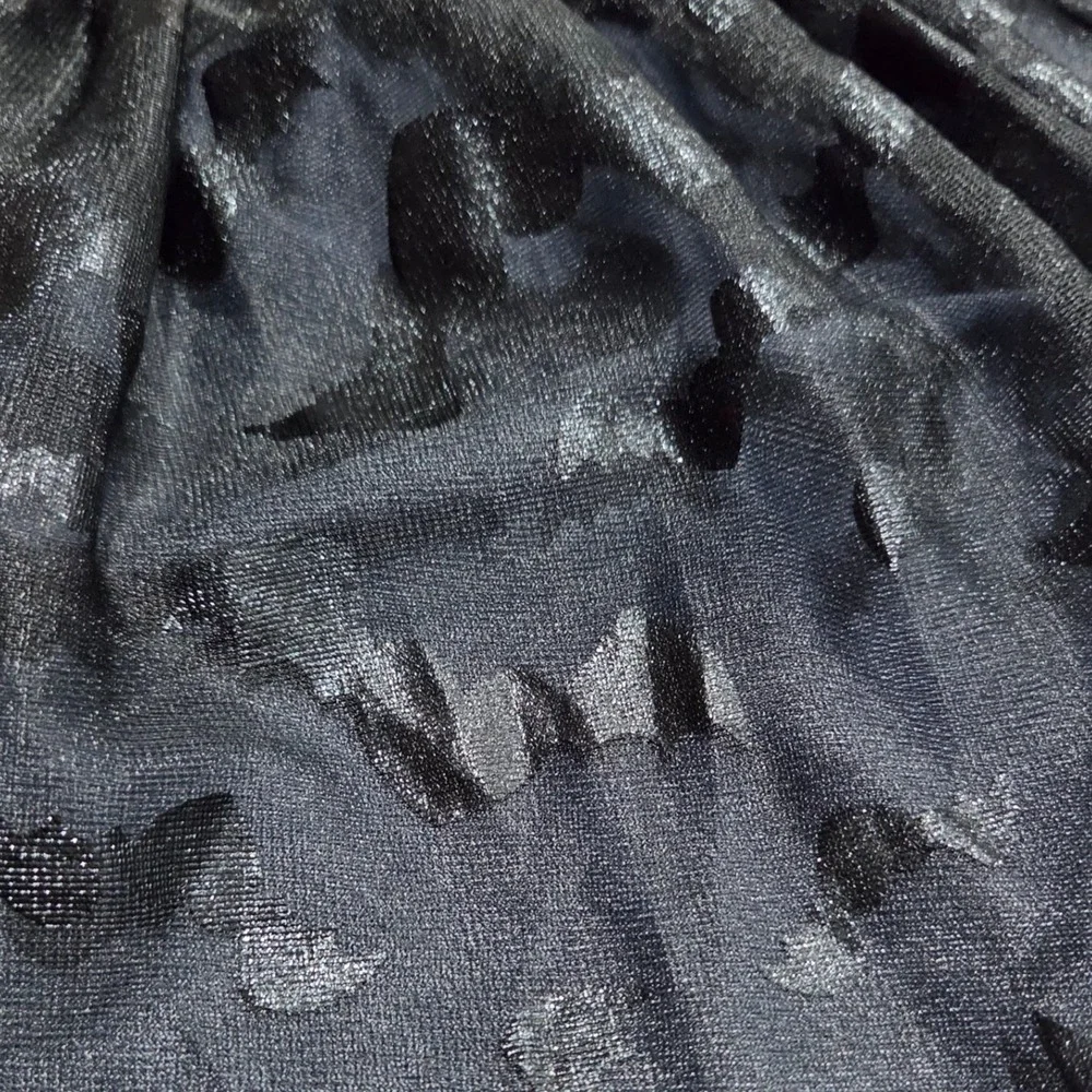 Way to Celebrate Halloween Girls Black Bat Tutu Skirt Glitter Waistband 5T